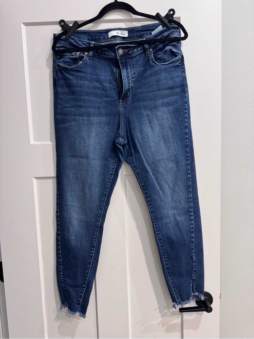 KanCan Dark Blue Ankle Crop Slim Jeans